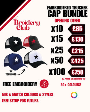 Trucker Cap Bundle FREE EMBROIDERY